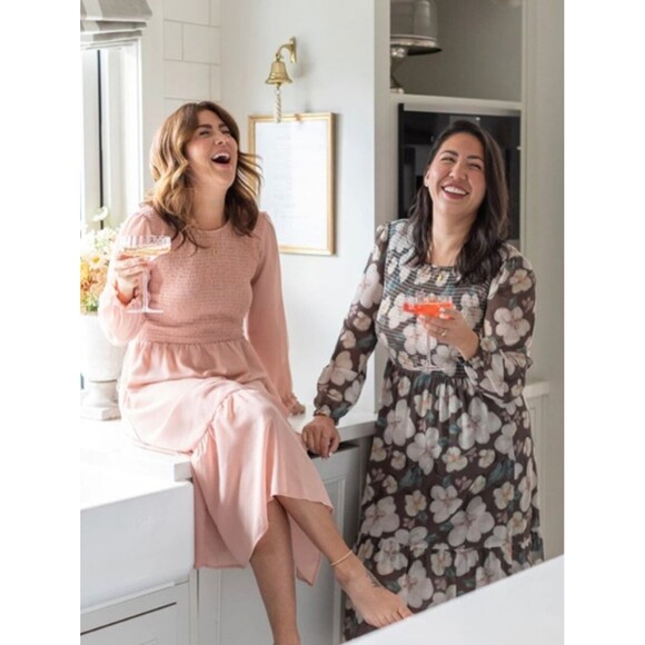 Jillian Harris Grace Midi Dress Mad About Style Fall 2023 Jilly Box NWT Rose - Picture 4 of 8